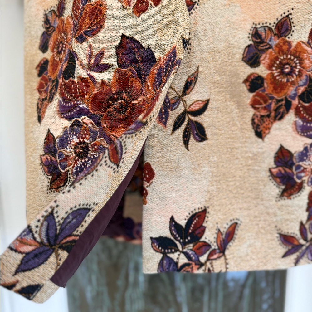 SMYTHE Peaked Lapel Floral Tapestry Coat BNWT - 6 - Picture 12 of 13